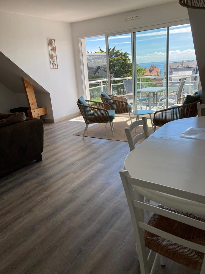 Grand Et Luxueux Appartement Lumineux 4 Pers Vue Mer Wifi Inclus Quiberon Luaran gambar