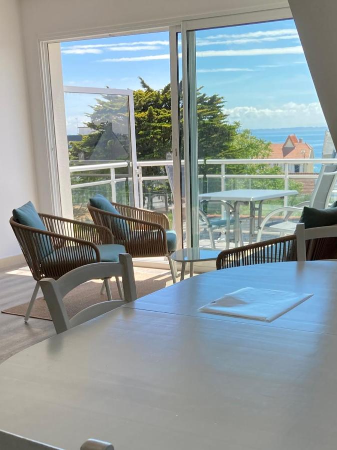 Grand Et Luxueux Appartement Lumineux 4 Pers Vue Mer Wifi Inclus Quiberon Luaran gambar